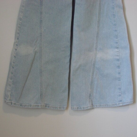 Free People We The Free Florence Flare Jeans Boho Hippie Wide Leg Light Wash 28 - Picture 13 of 15